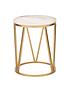  image of michelle-keegan-home-stella-round-marble-side-table