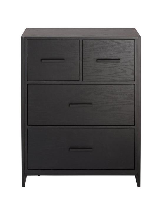 front image of very-home-telford-2-nbsp2-drawer-chest-black