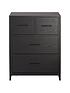 image of very-home-telford-2-nbsp2-drawer-chest-black