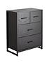  image of very-home-telford-2-nbsp2-drawer-chest-black