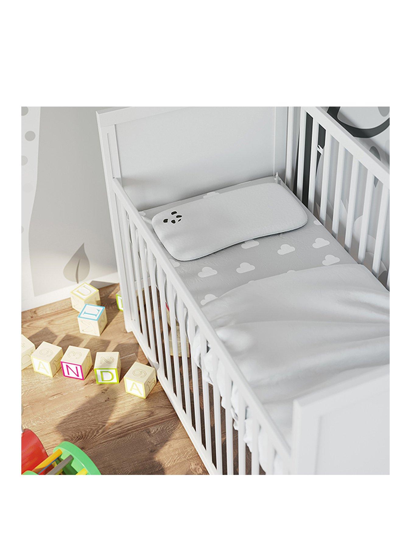 Panda London Baby Luxury Memory Foam Bamboo Pillow White