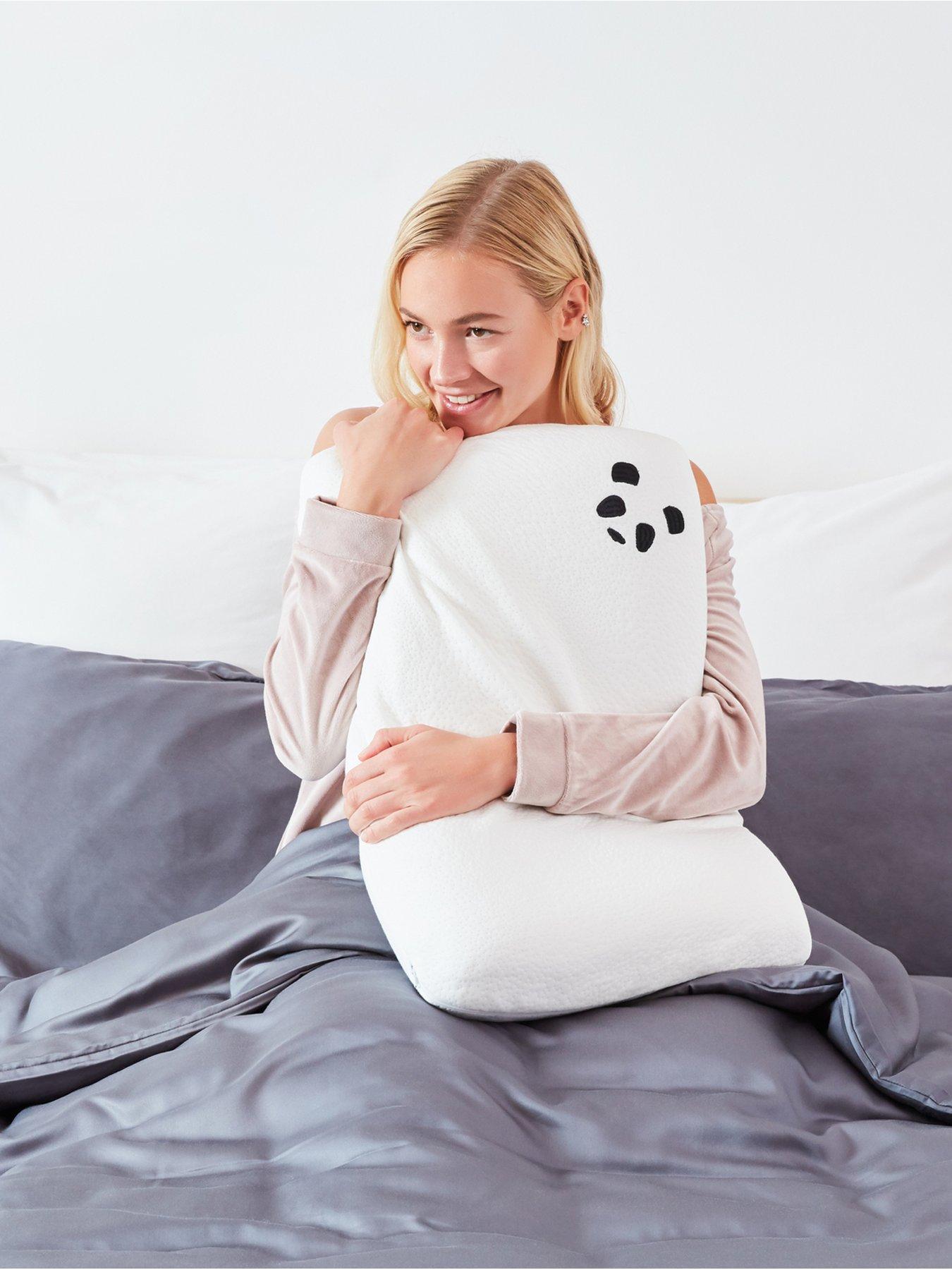 image of panda-london-adult-luxury-memory-foam-bamboo-pillow-white