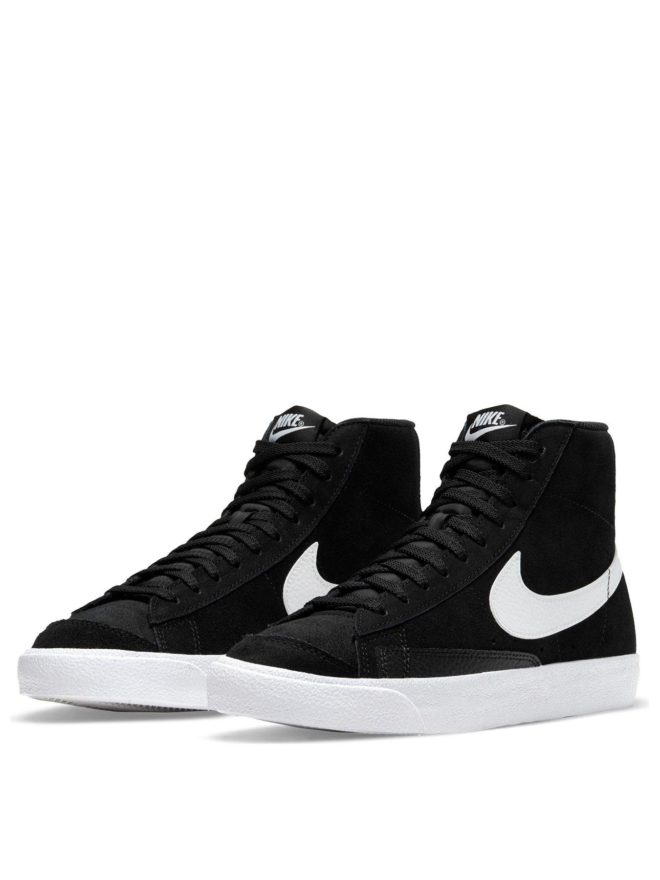 nike blazer mid gs black