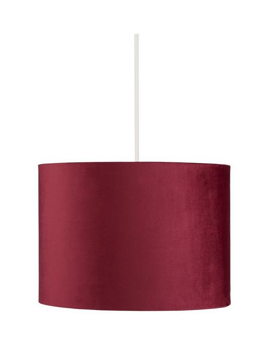 front image of very-home-langley-35-cm-velvetnbspeasy-fit-shade-claret
