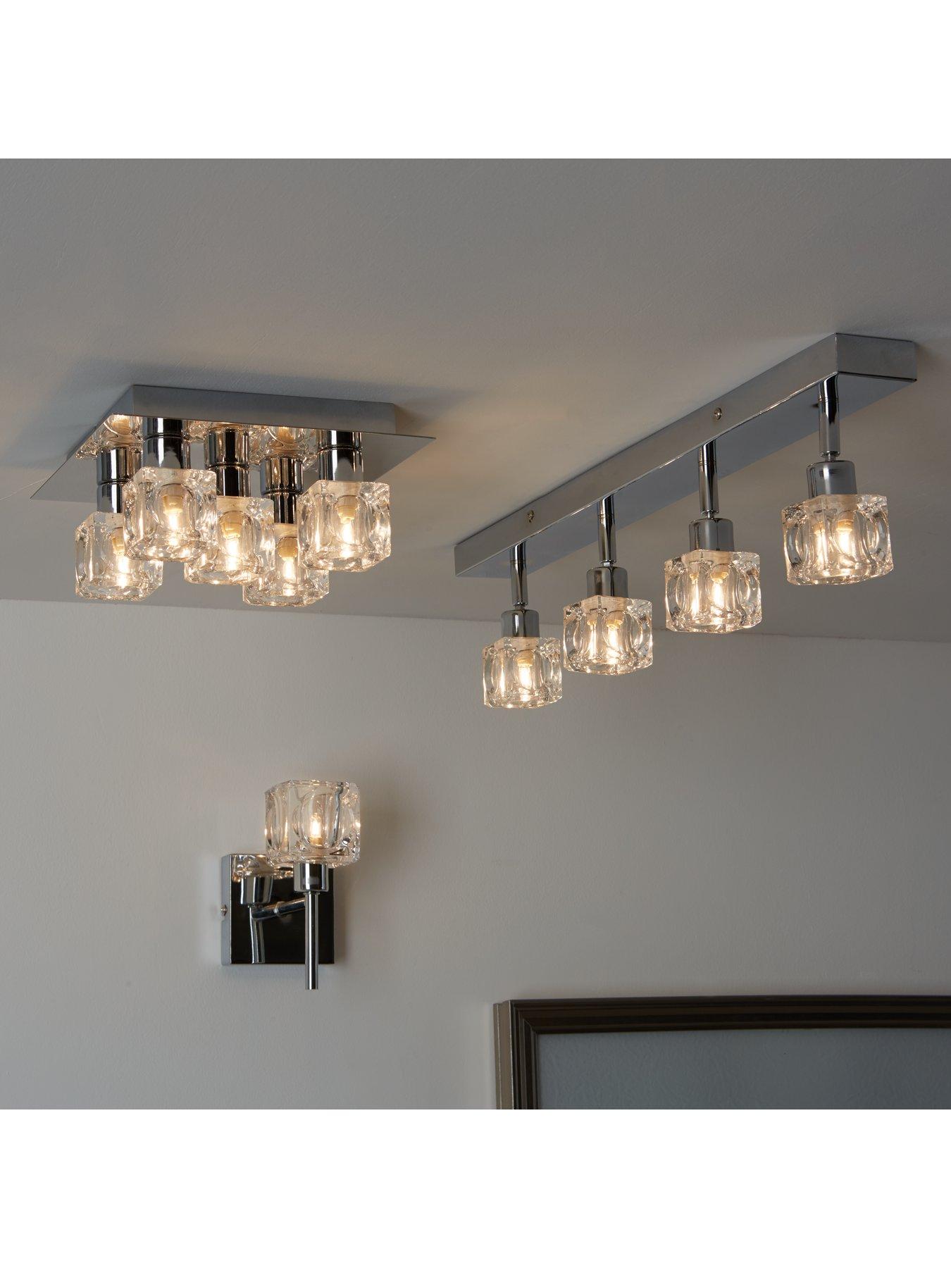 Image 3 of 4 of The Very Collection Ice Cube 3 Light Ceiling Fitting