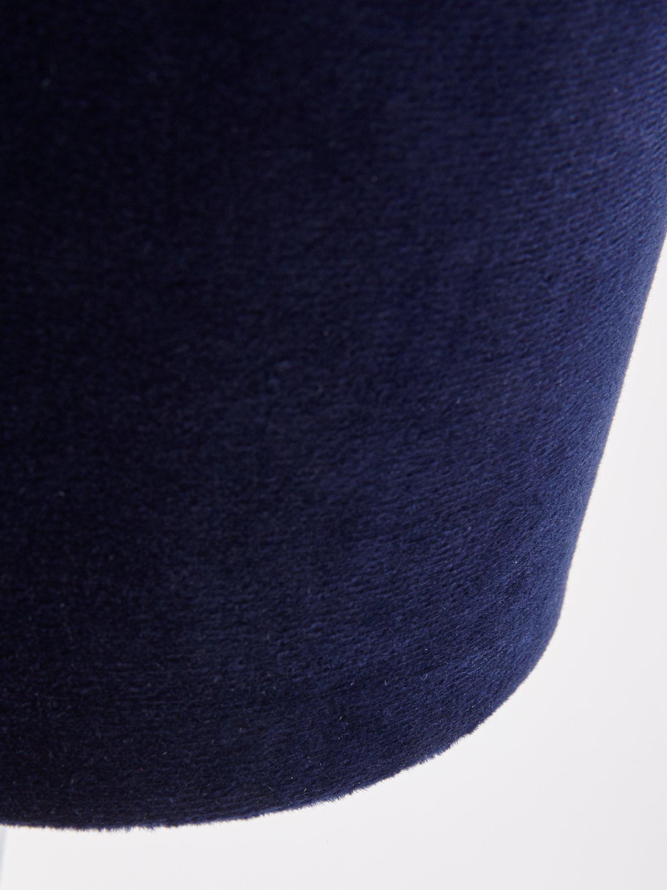  image of very-home-langley-velvet-table-lamp-navy