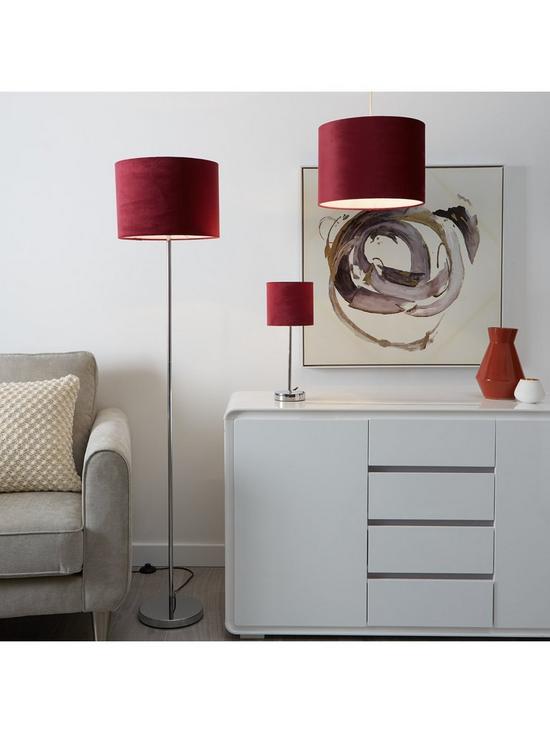 stillFront image of langley-velvet-table-lamp-claret