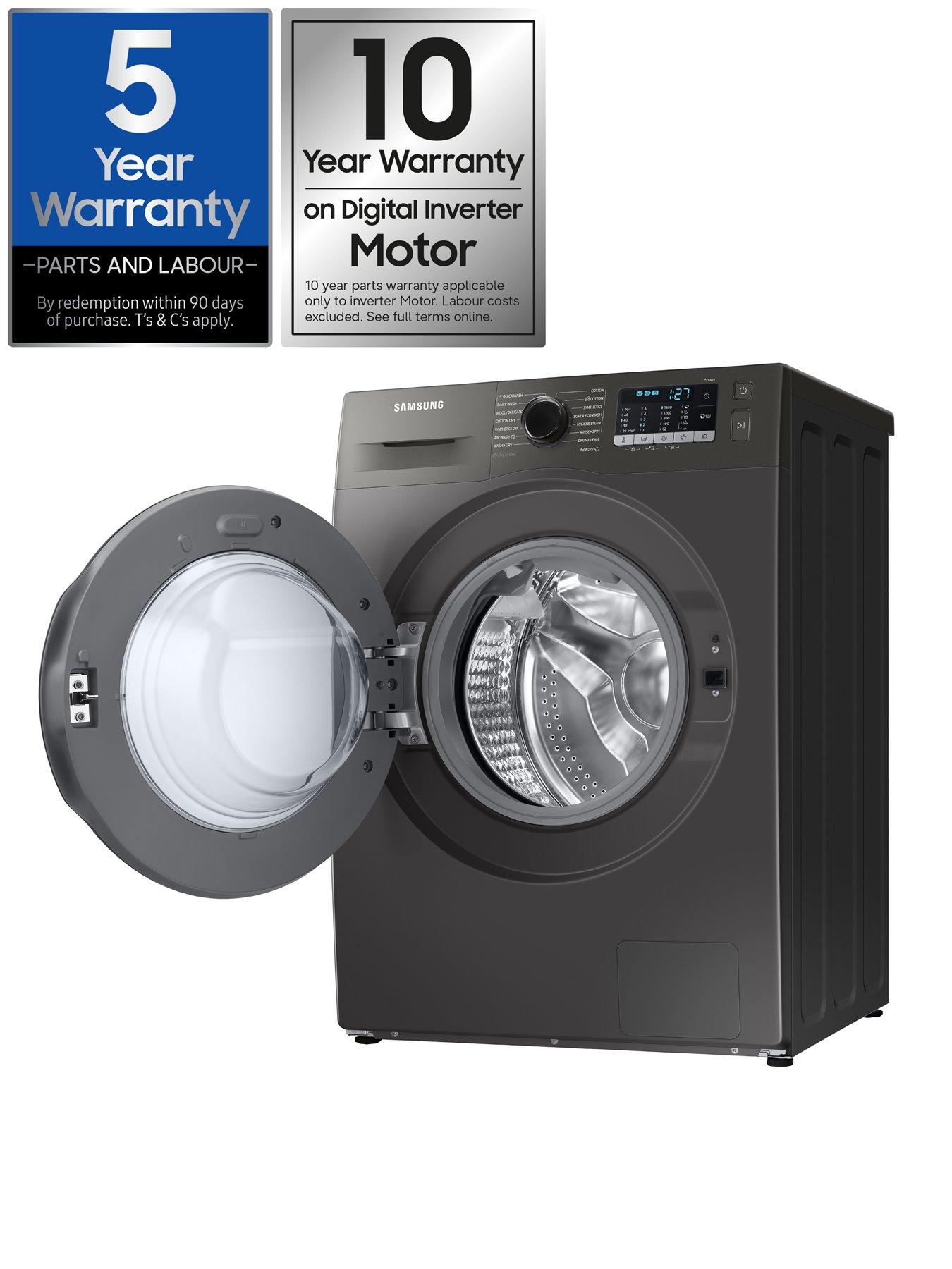 Image 2 of 8 of Samsung Series 5 WD80TA046BX/EU&nbsp;8kg Wash,&nbsp;5kg Dry, 1400 Spin&nbsp;Washer Dryer with ecobubble&trade; - E Rated,&nbsp;Graphite