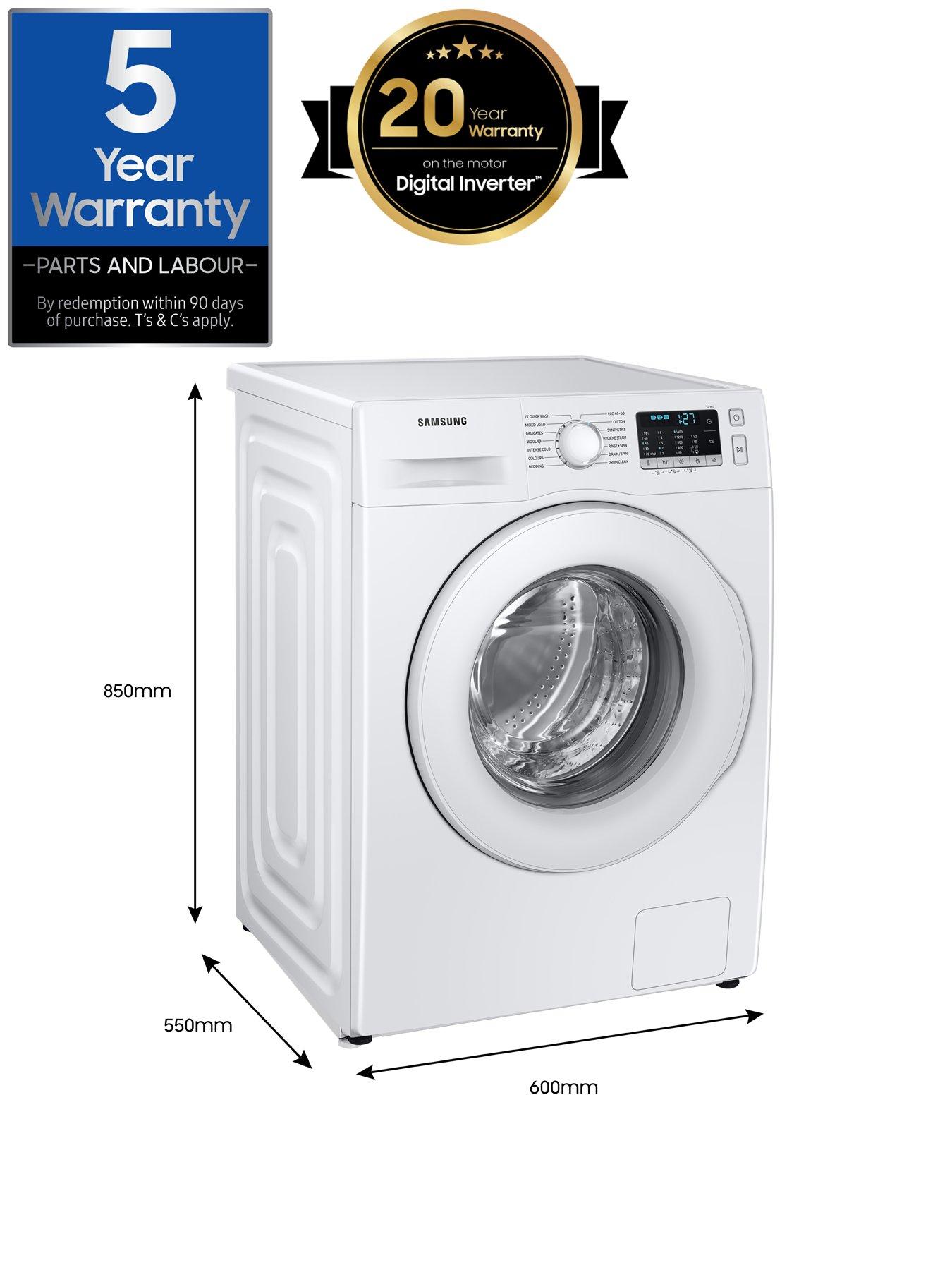 Image 7 of 7 of Samsung Series 5 WW70TA046TE/EU&nbsp;7kg Load, 1400 Spin&nbsp;Washing Machine with ecobubble&trade; -&nbsp;B Rated&nbsp;White