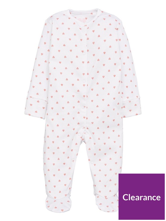 back image of mini-v-by-very-baby-girls-3-pack-essentialsnbspsleepsuits-pink