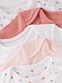  image of mini-v-by-very-baby-girls-5-pack-short-sleeve-essentialnbspbodysuits-pink-mix