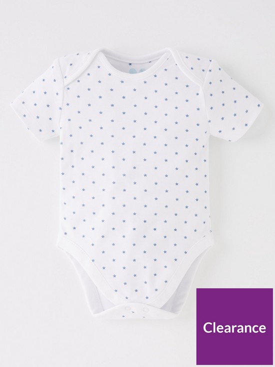 back image of mini-v-by-very-baby-boys-5-pack-short-sleeve-essentialnbspbodysuits-blue-mix