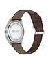  image of boss-grey-sunray-dial-brown-leather-strap-mens-watch-and-matching-bracelet-gift-set