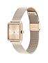  image of tommy-hilfiger-tea-rose-tone-square-dial-watch