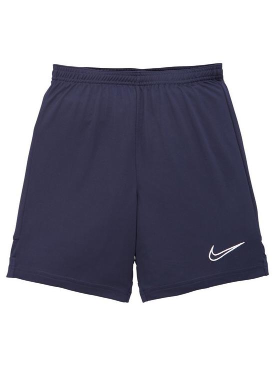 front image of nike-junior-dry-knit-academy-21-short-navy