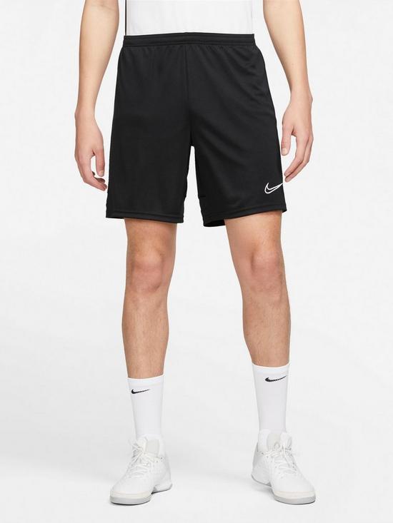 front image of nike-dry-knit-academy-21-shorts-black