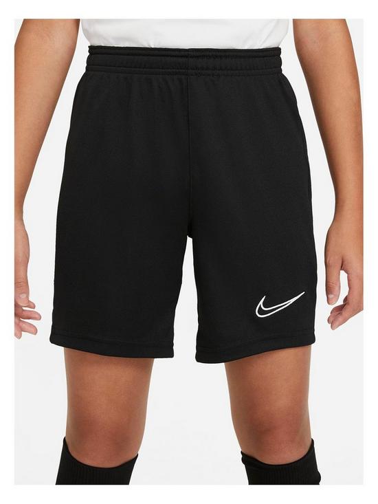 front image of nike-junior-dry-knit-academy-21-short-black