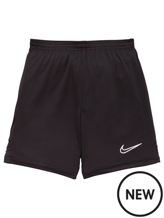 front image of nike-junior-dry-knit-academy-21-short-black
