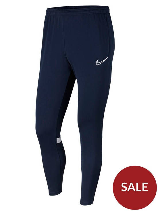 front image of nike-mens-academy-21-pants-navywhite