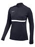  image of nike-womens-academy-21-dry-drill-top-navywhite