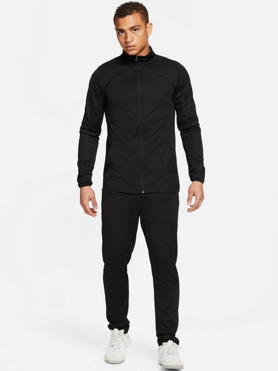 front image of nike-mens-academy-21-dry-tracksuit-black