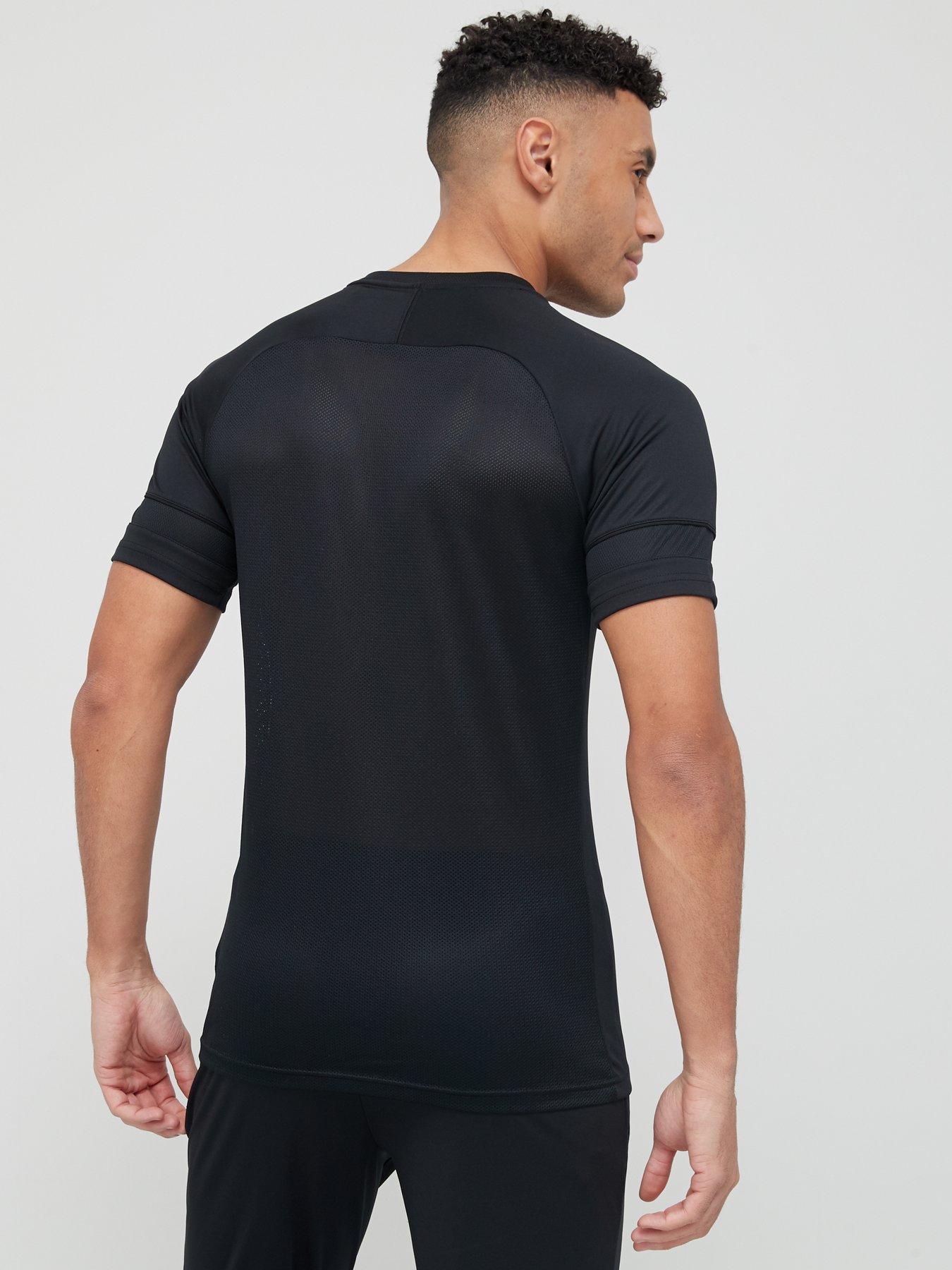 stillFront image of nike-mens-academy-21-dry-t-shirt-black