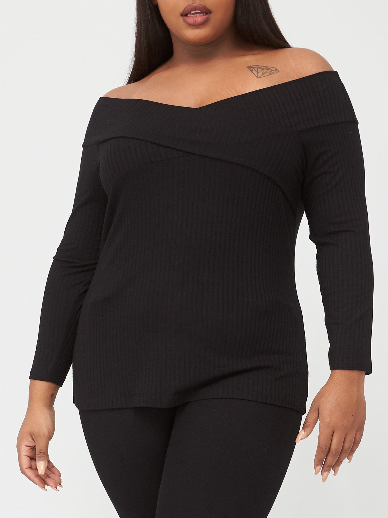 black bardot top size 20