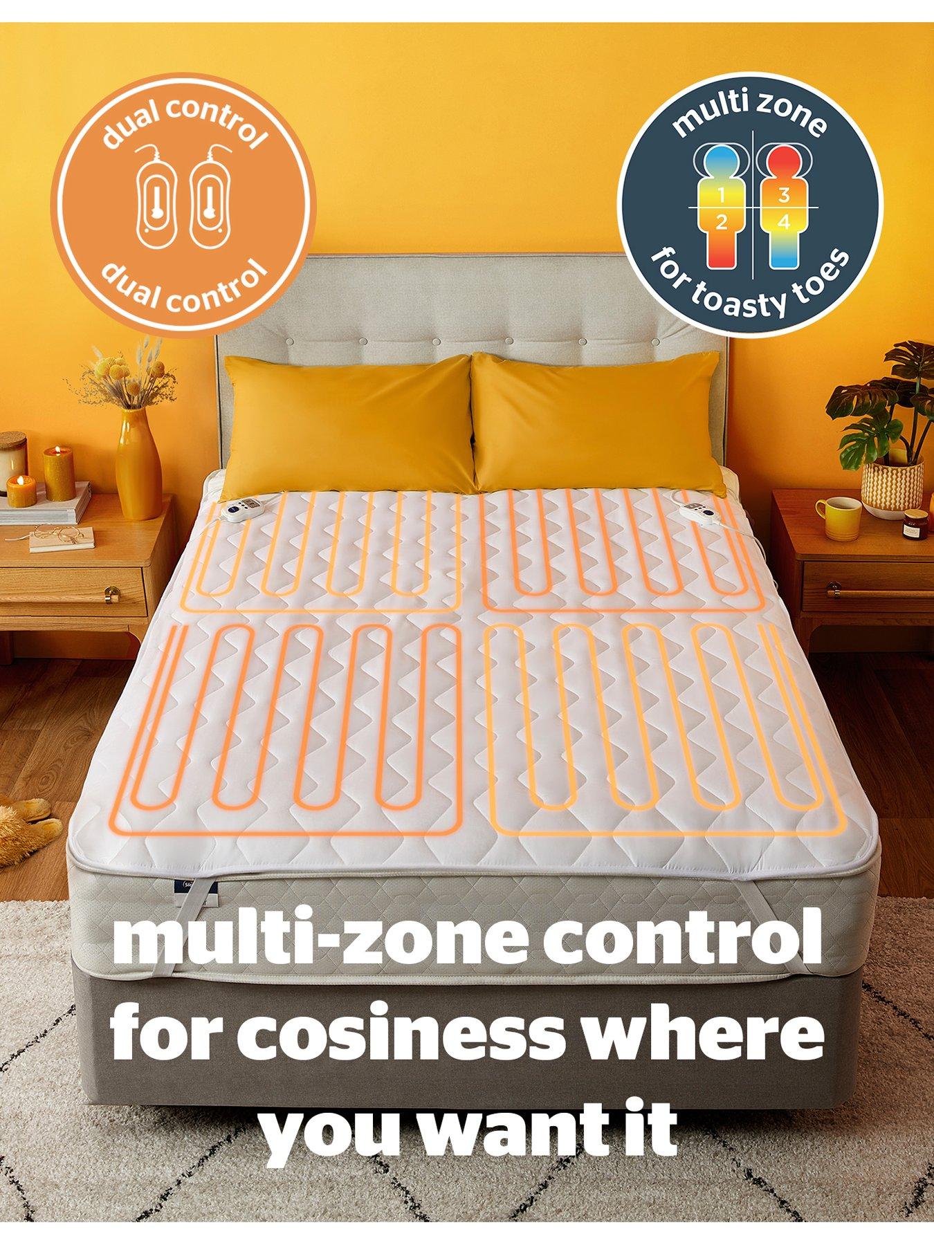 Silentnight Comfort Control Double Heated Mattress Topper - White |  littlewoods.com