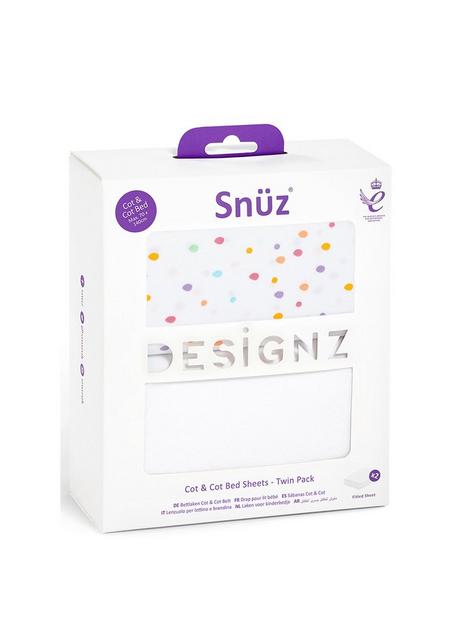 snuz-cot-amp-cot-bed-2-pack-fitted-sheet-multi