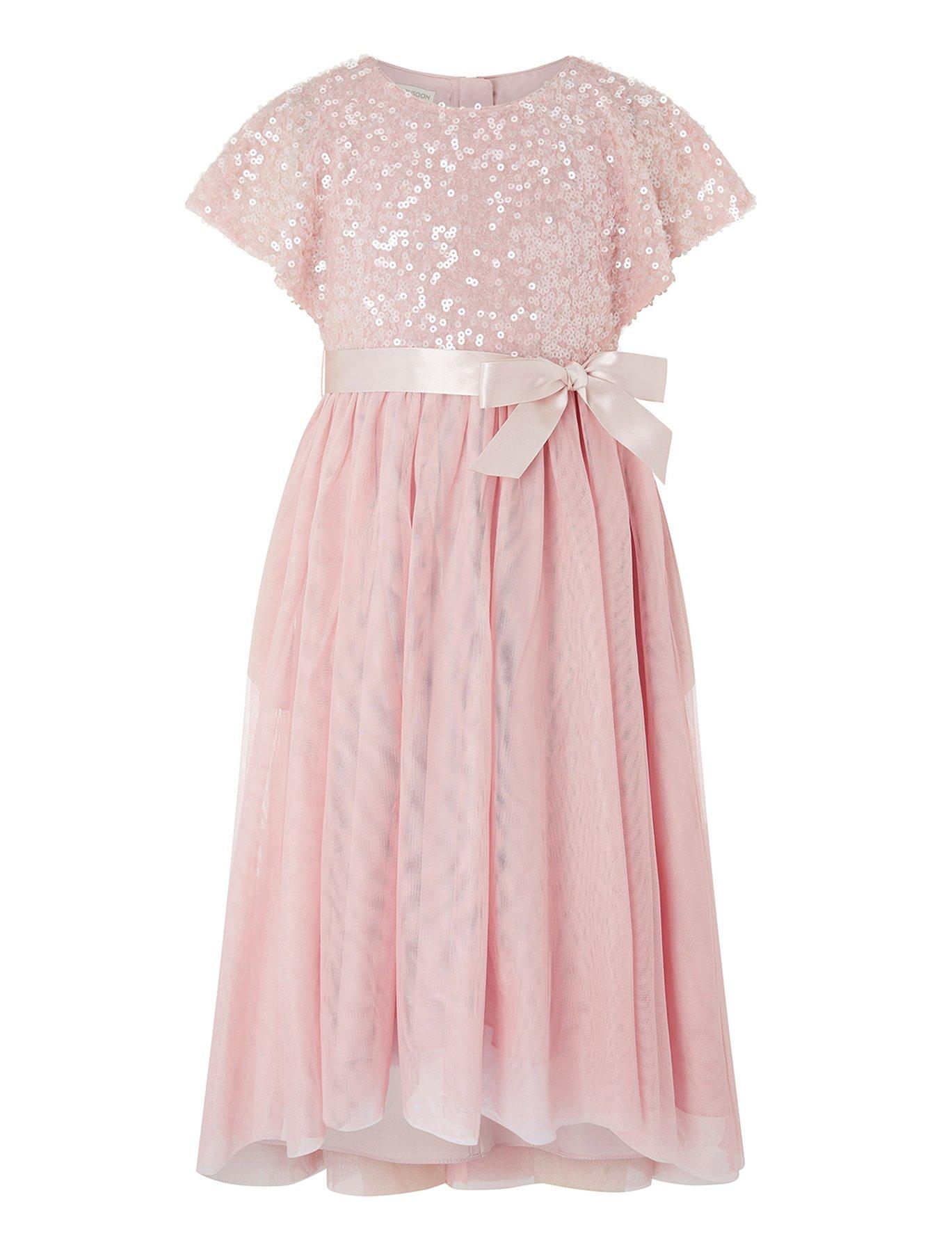 monsoon girls pink dress