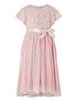 image of monsoon-girls-truth-cape-sequin-hi-low-dress-pale-pink