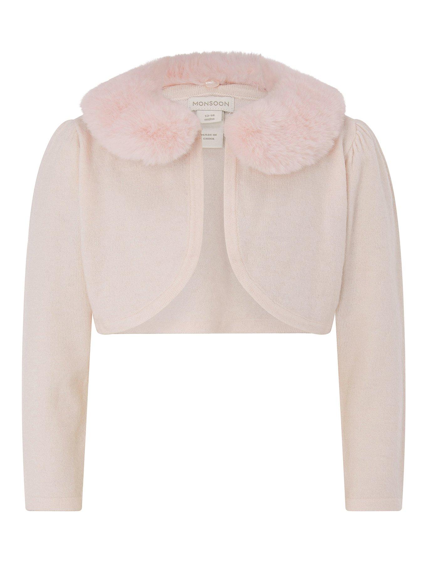 baby girl fur cardigan