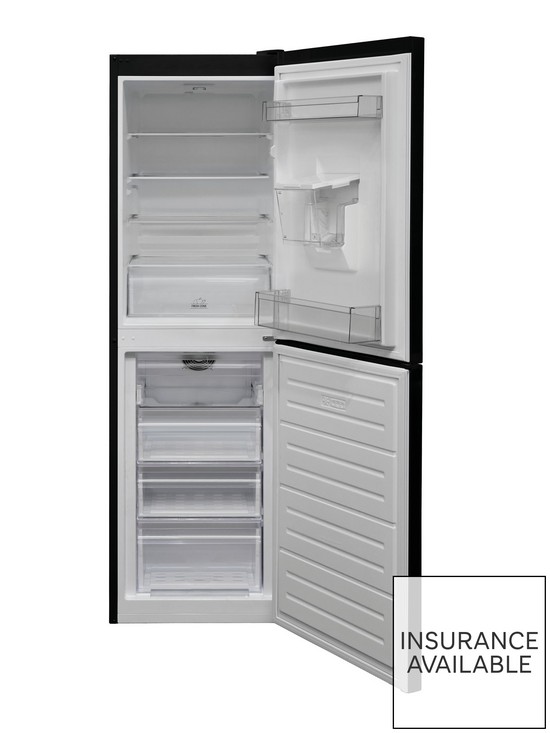 stillFront image of hotpoint-hbnf55181baqua1nbsp55cm-width-no-frost-fridge-freezer-with-water-dispenser-black