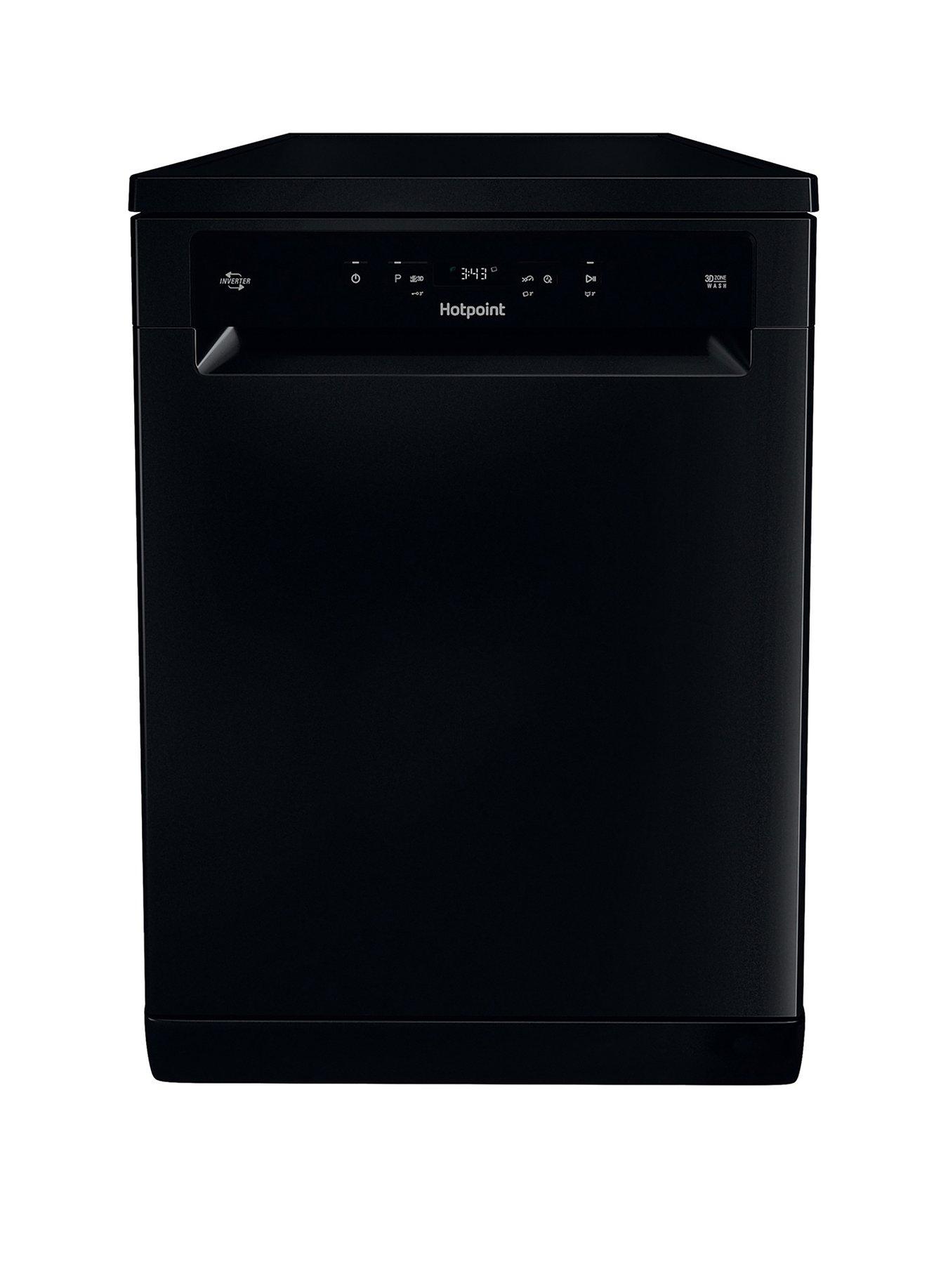Image 1 of 7 of Hotpoint HFC3C26WCBUK 13 Place, Fullsize Dishwasher - Black