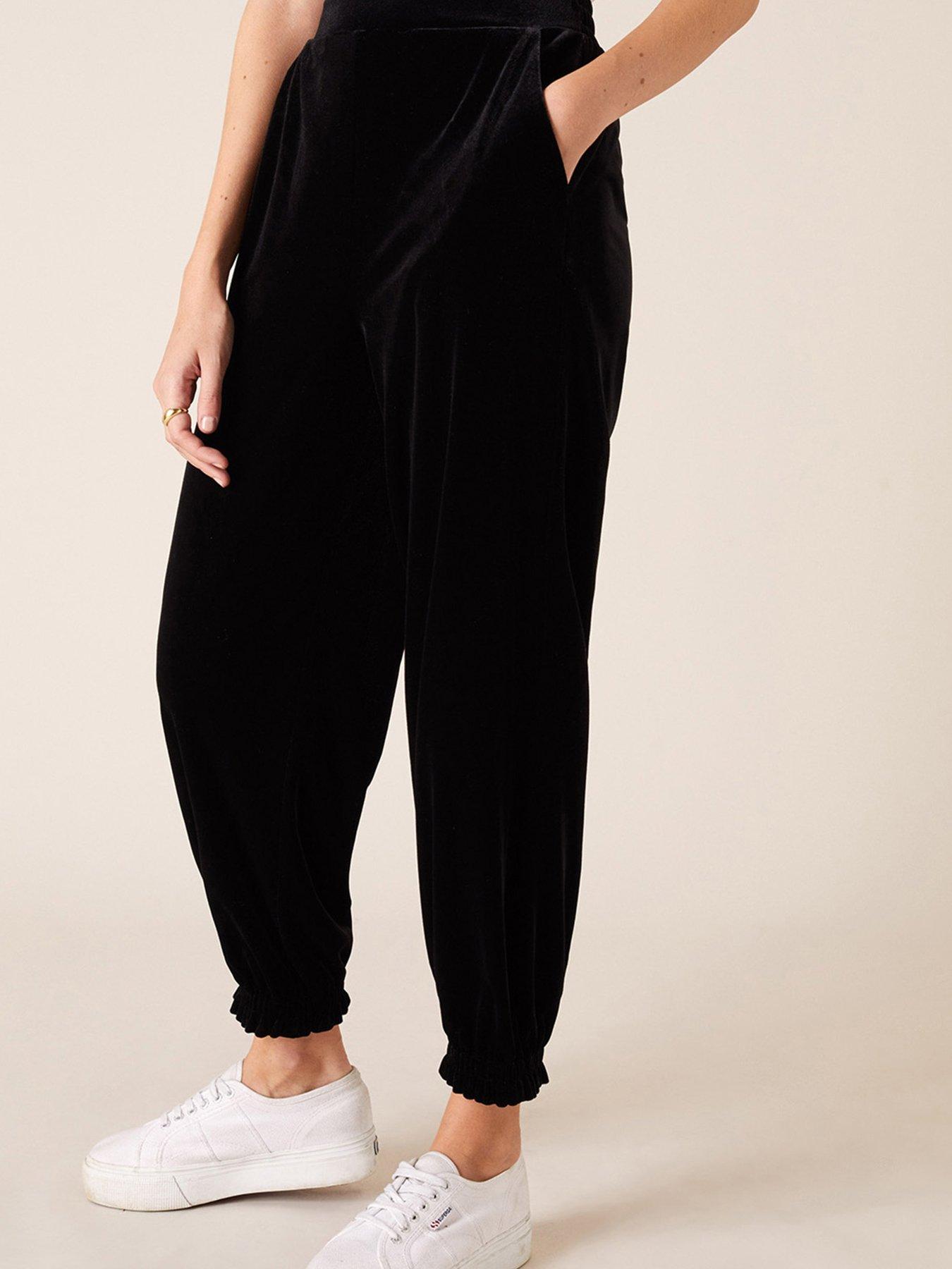 black velvet joggers womens