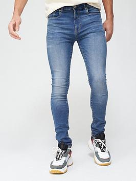 very-man-super-skinnynbspjeansnbspwith-stretch-mid-blue