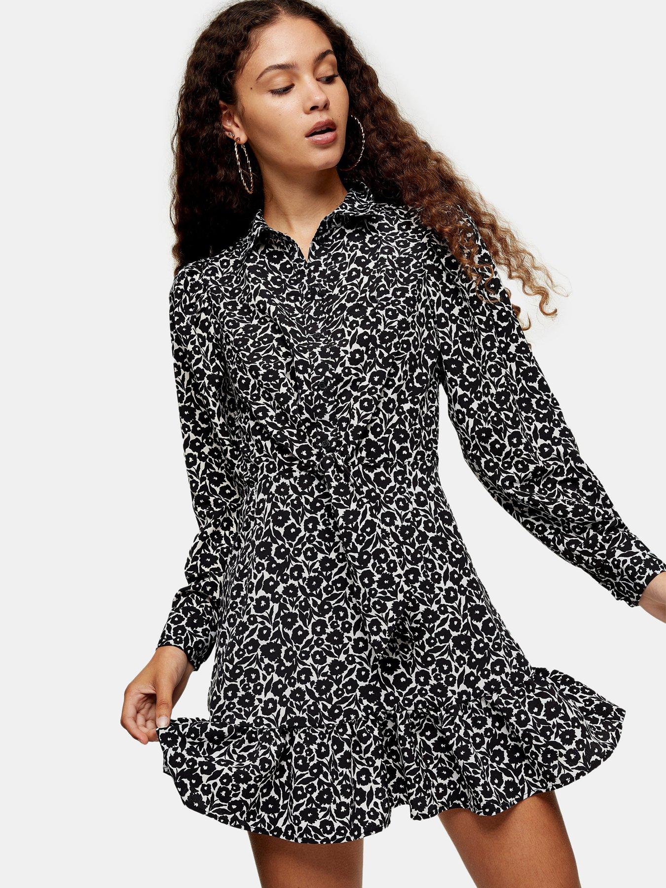 topshop white shirt dress