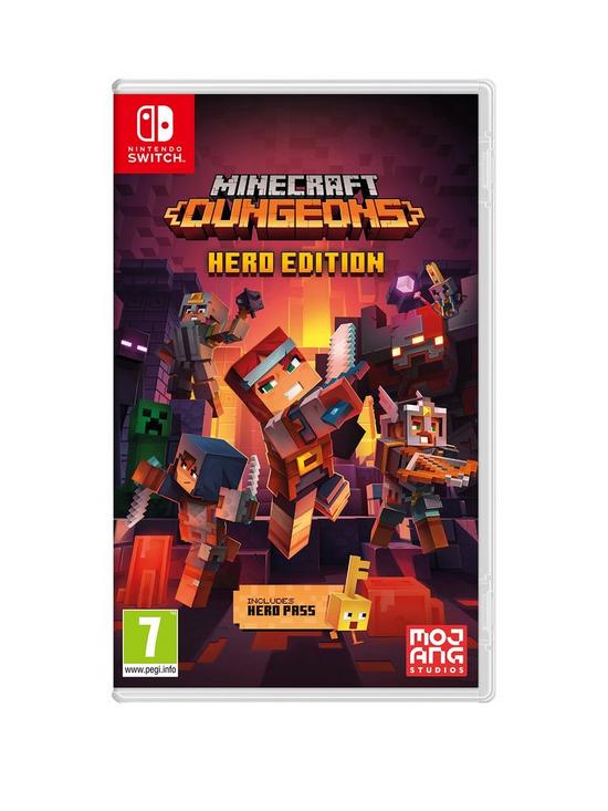 front image of nintendo-switch-minecraft-dungeons-hero-edition