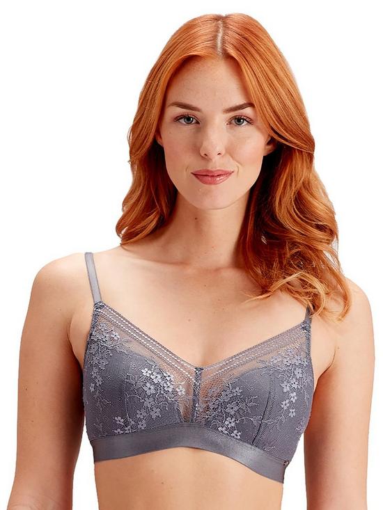 front image of pretty-polly-non-wired-triangle-bra-nightshade