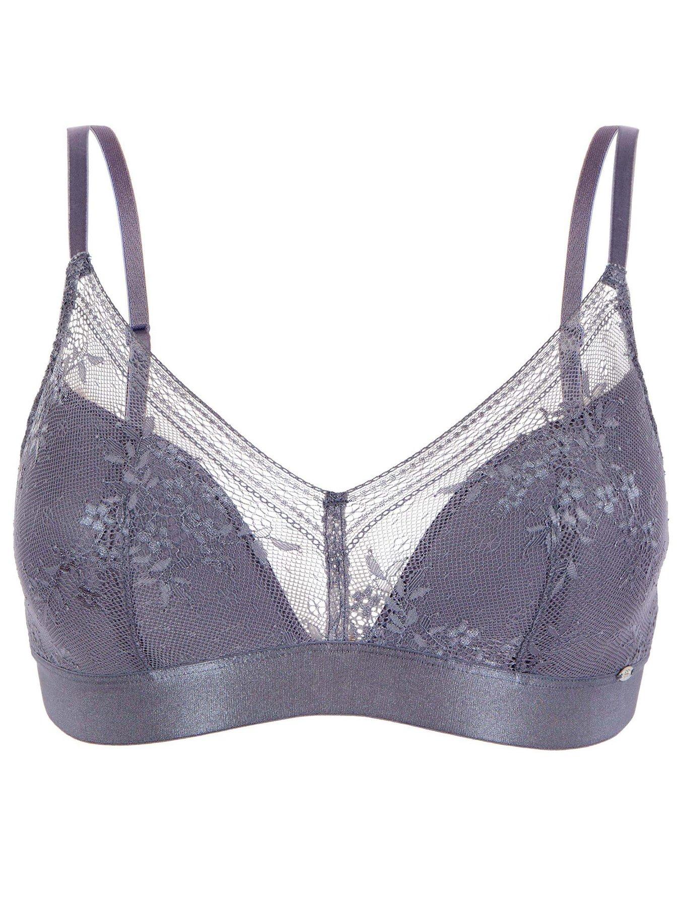  image of pretty-polly-non-wired-triangle-bra-nightshade