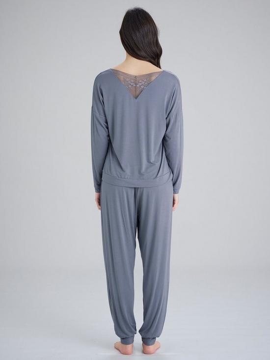 stillFront image of pretty-polly-slouchy-bat-wing-top-grey