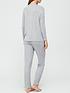  image of v-by-very-value-long-sleeve-t-shirt-amp-trouser-lounge-pyjamasnbsp--grey