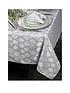  image of waterside-9-piece-silver-geo-christmas-table-linen-set