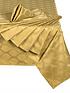 image of waterside-9-piece-gold-geo-christmas-table-linen-set