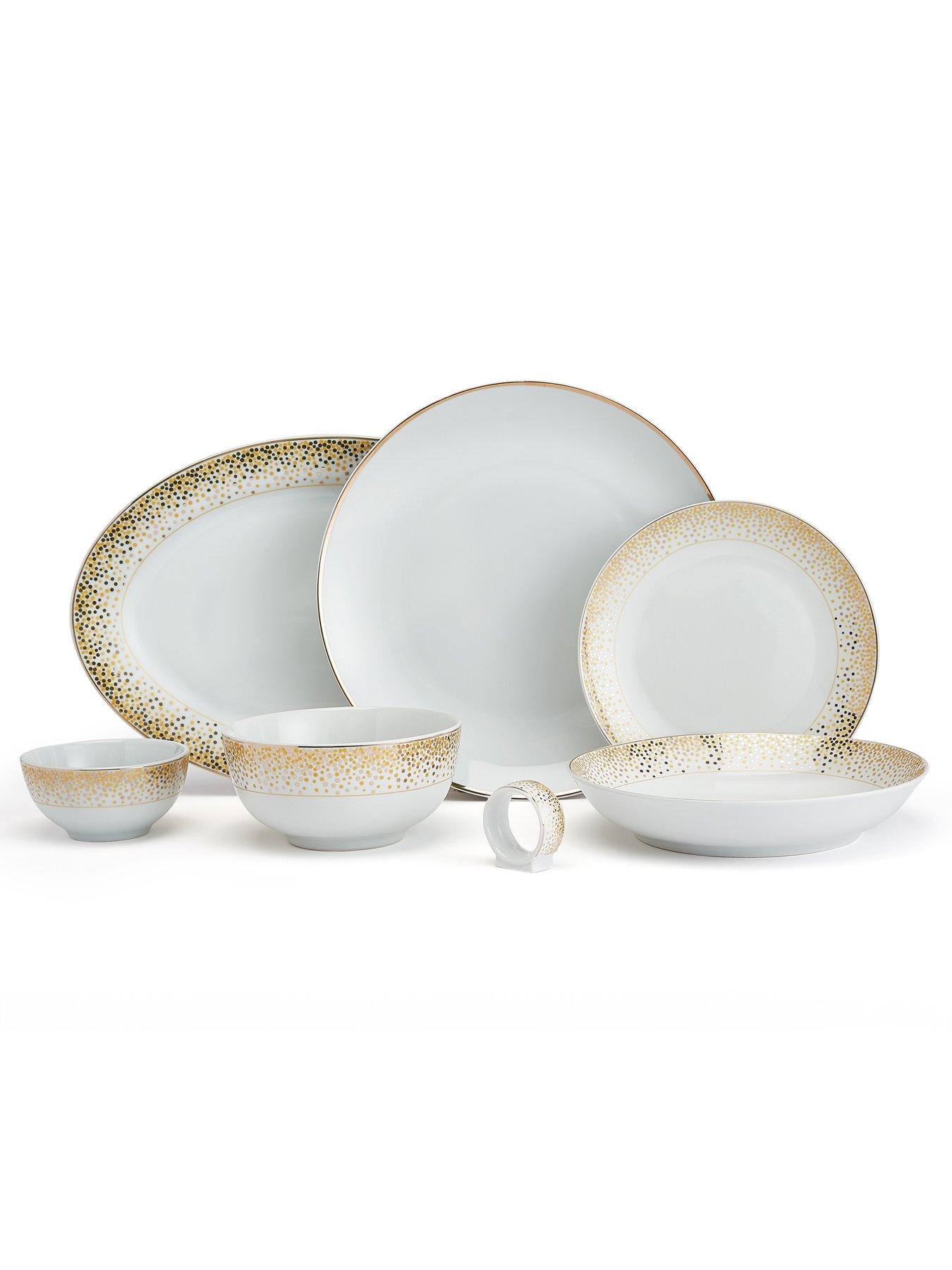 Image 3 of 3 of WATERSIDE 50-Piece Gold Sparkle Dinner Set