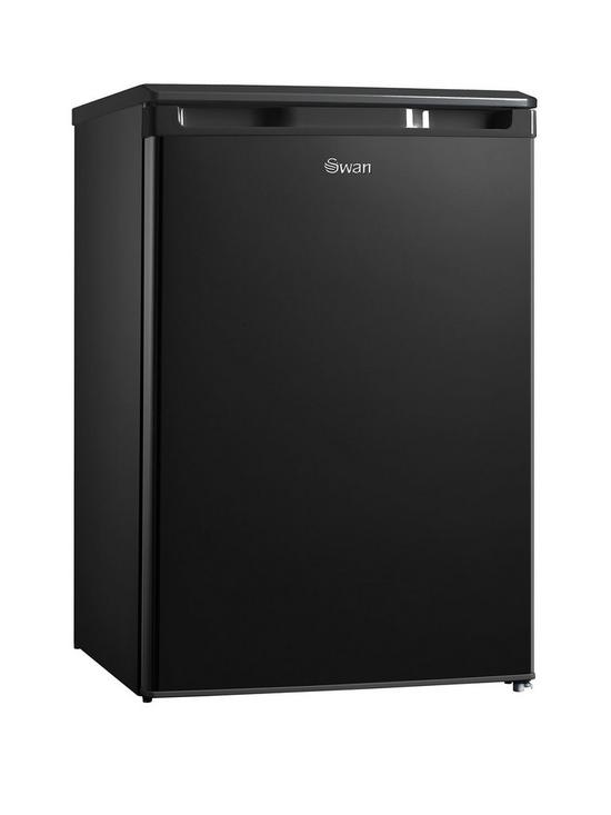 front image of swan-sr70201b-55cmnbspwide-under-counter-larder-fridge-black