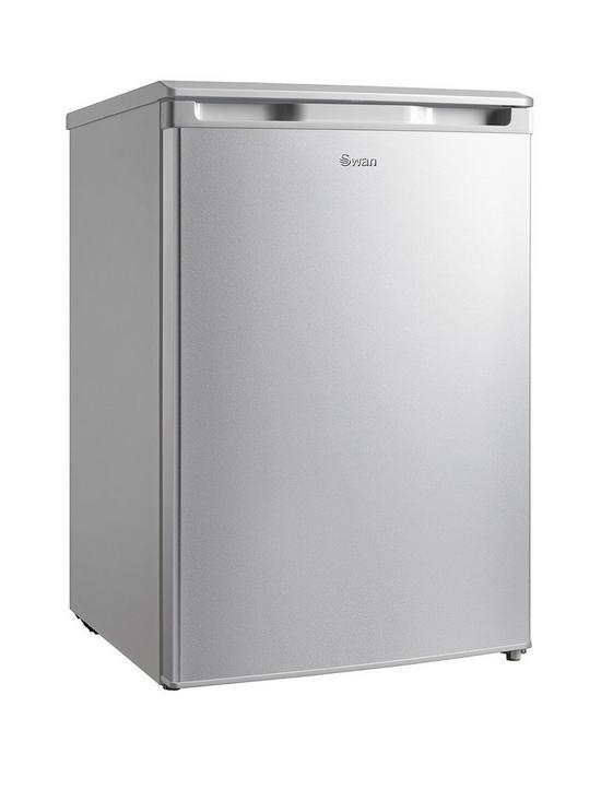 front image of swan-sr70201s-55cmnbspwide-under-counter-larder-fridge-silver
