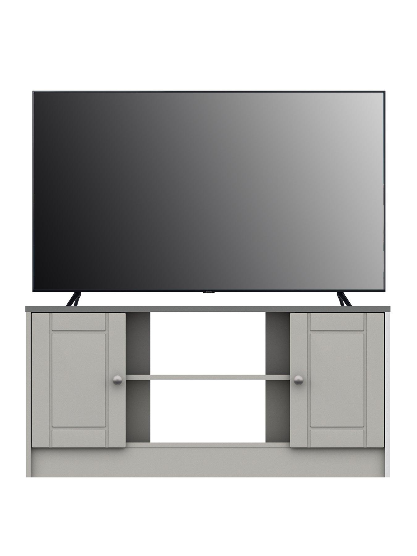 Image 2 of 5 of One Call Alderley Ready Assembled Corner TV Unit Up to 48 Inch - Grey