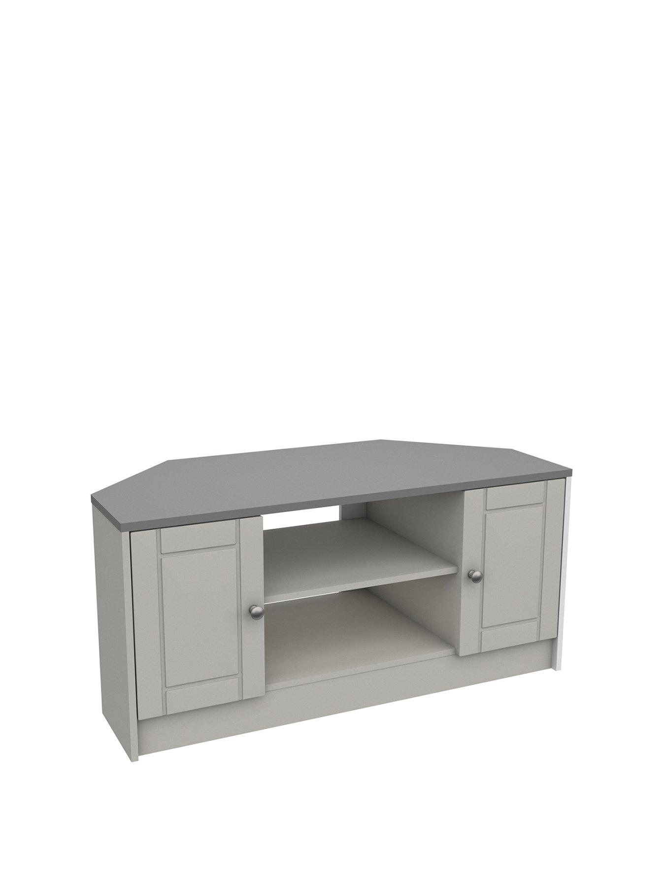 Fully assembled corner on sale tv stands