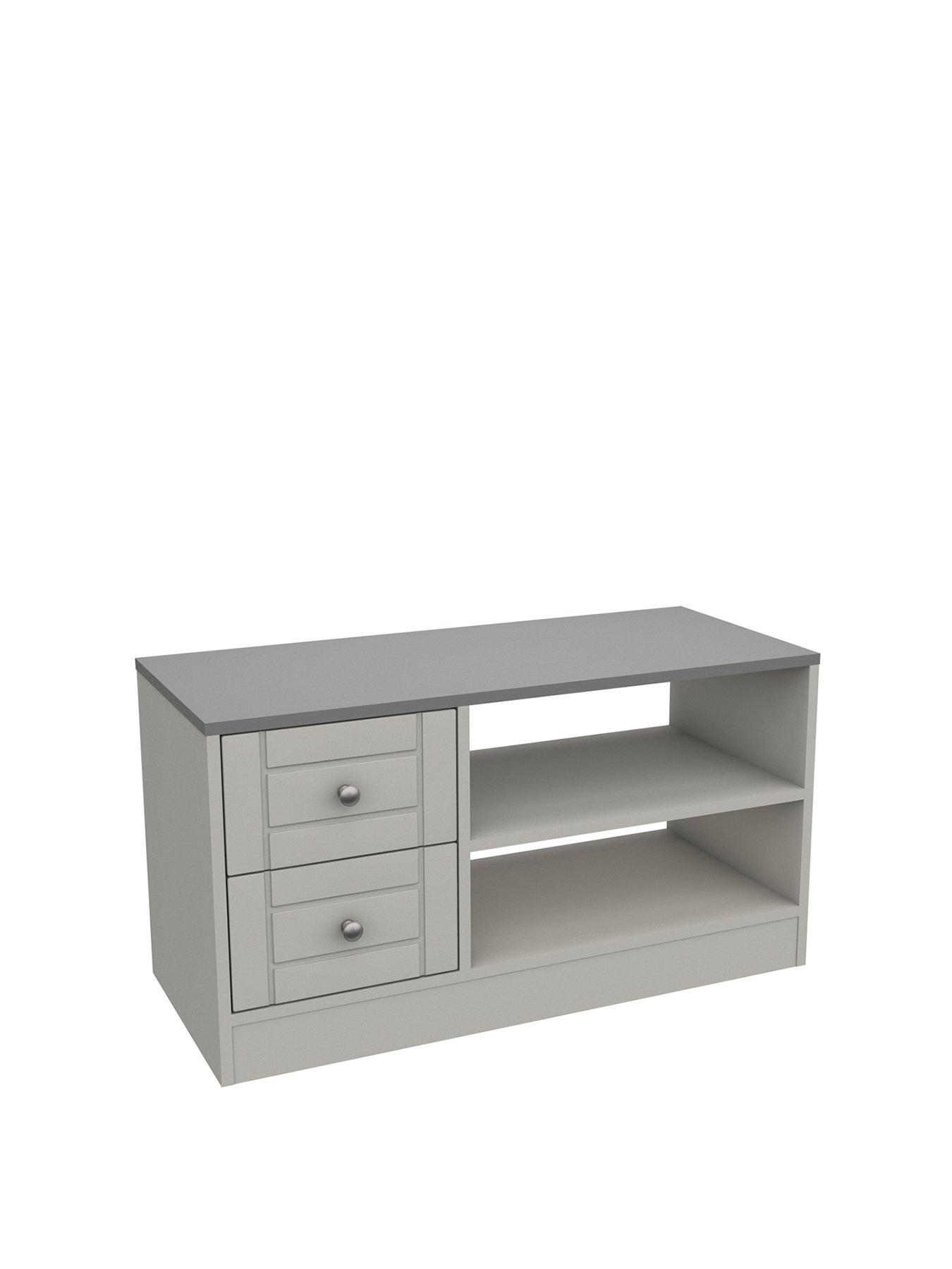  image of one-call-alderleynbspready-assembled-tv-unit-greynbsp--fits-up-to-50-inch-tv